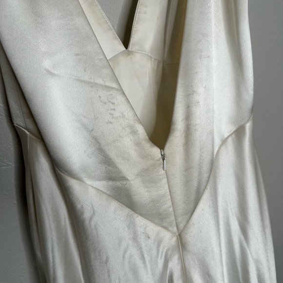 Theia Couture Jean Ivory Satin Wedding Gown - Picture 13 of 16